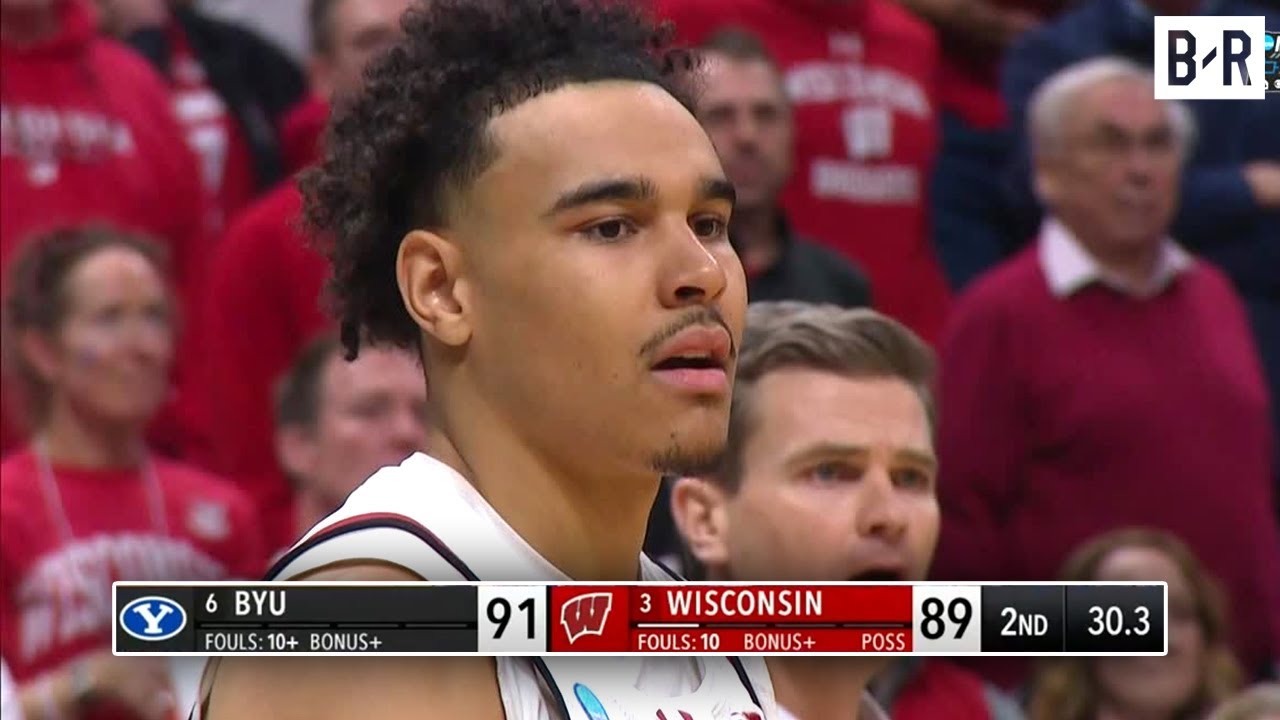 Wisconsin vs. BYU Ending - Final 2 Minutes | 2025 March Madness