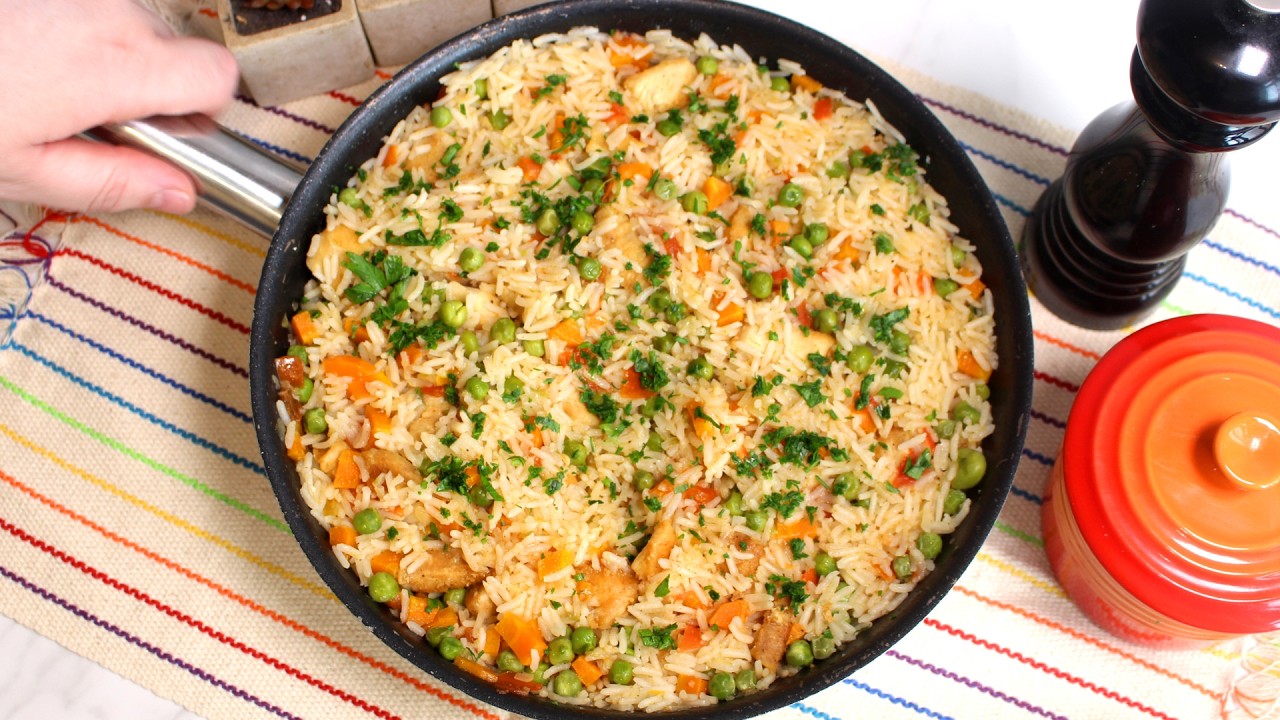 ARROZ COM FRANGO EM UMA PANELA SÓ - RECEITAS QUE AMO