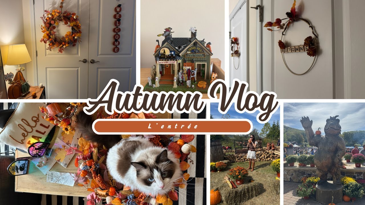Vlog d’Automne🍁Oktoberfest 🍻 Déco de l’entrée 🪔 Achats de fin de saison 🌻