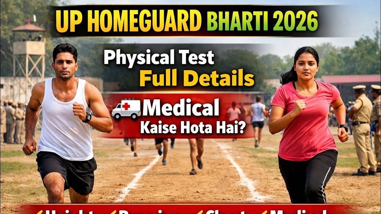 UP Home Guard Physical & Medical Test 2026 | Male & Female Full Details