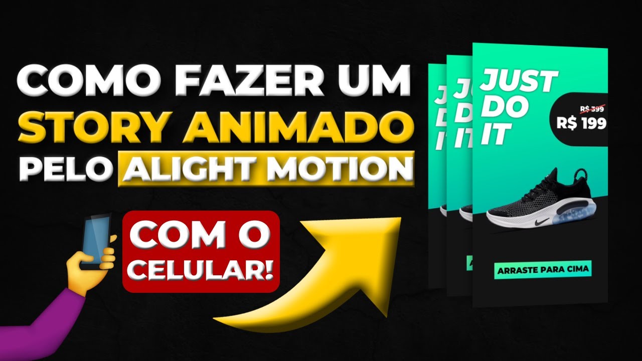 Como Fazer Um STORY ANIMADO Pelo CELULAR Com o ALIGHT MOTION (Profissional)
