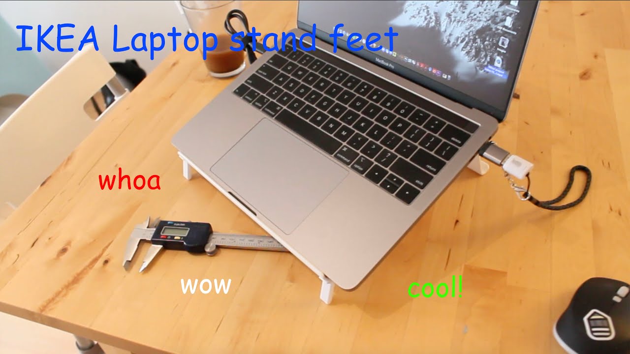 I Designed and Printed feet for IKEA laptop stand!