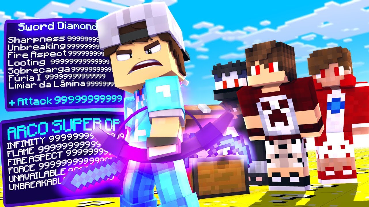 CUBÃO TROLL DE LUCKY BLOCK COM TODOS OS ITENS SUPER OP!