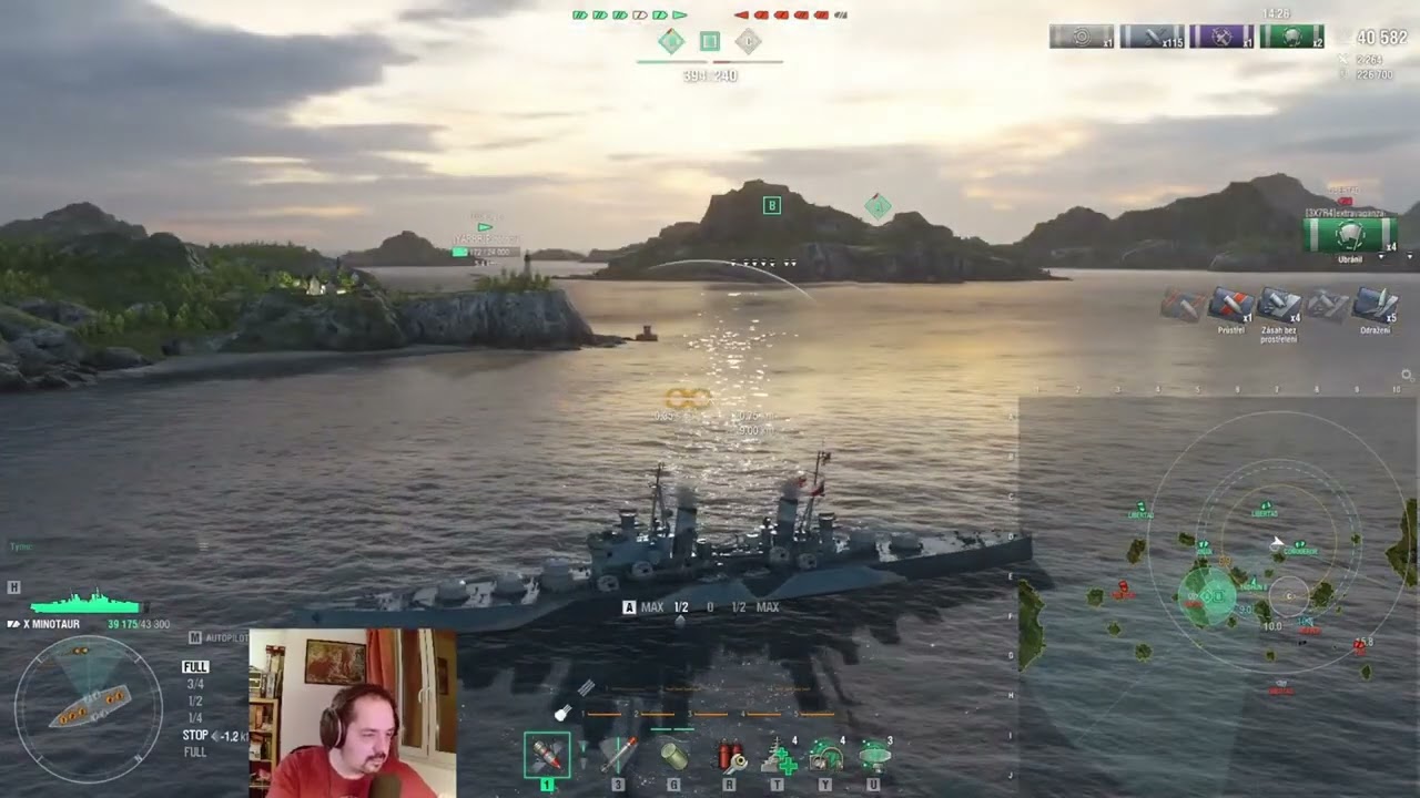 Glasskanón s radarem v hodncoenkách; Minotaur WoWs 2026