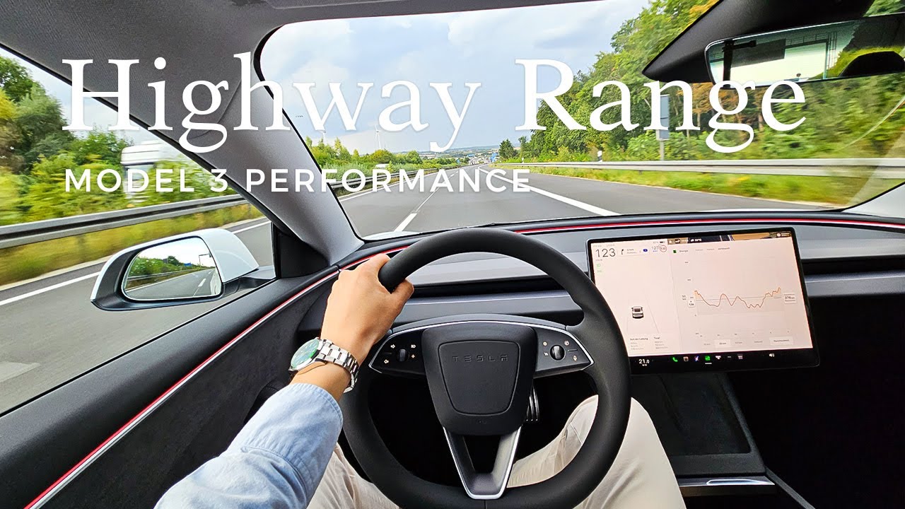 Highway Range Test of the 2024 Tesla Model 3 Performance