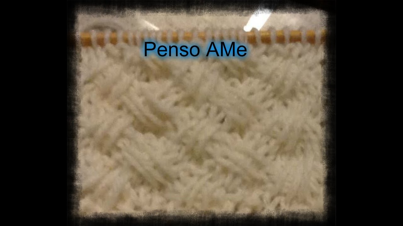 Punto a X ai ferri (punto canestro diradato)