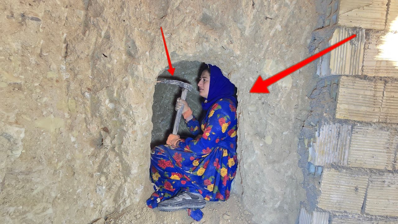 Harsh conditions in underground shelter: Nomadic lady making good progress