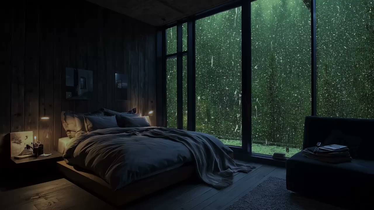 ⛈️ Rain and Thunder Sounds for Sleeping 🌙 Deep Sleep Rainstorm White Noise