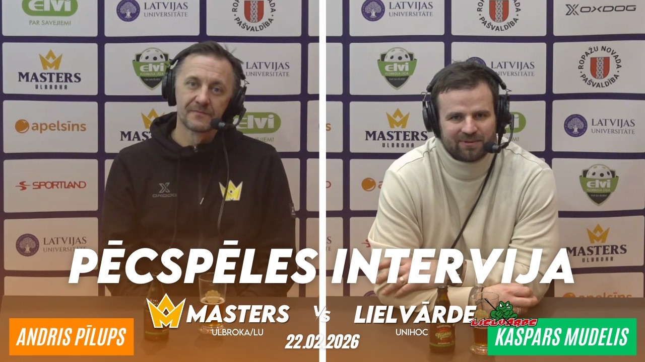 Elvi līga vīriešiem: 1/4F 2.spēle Masters Ulbroka/LU - Lielvārde/Unihoc | Pēcspēles intervija