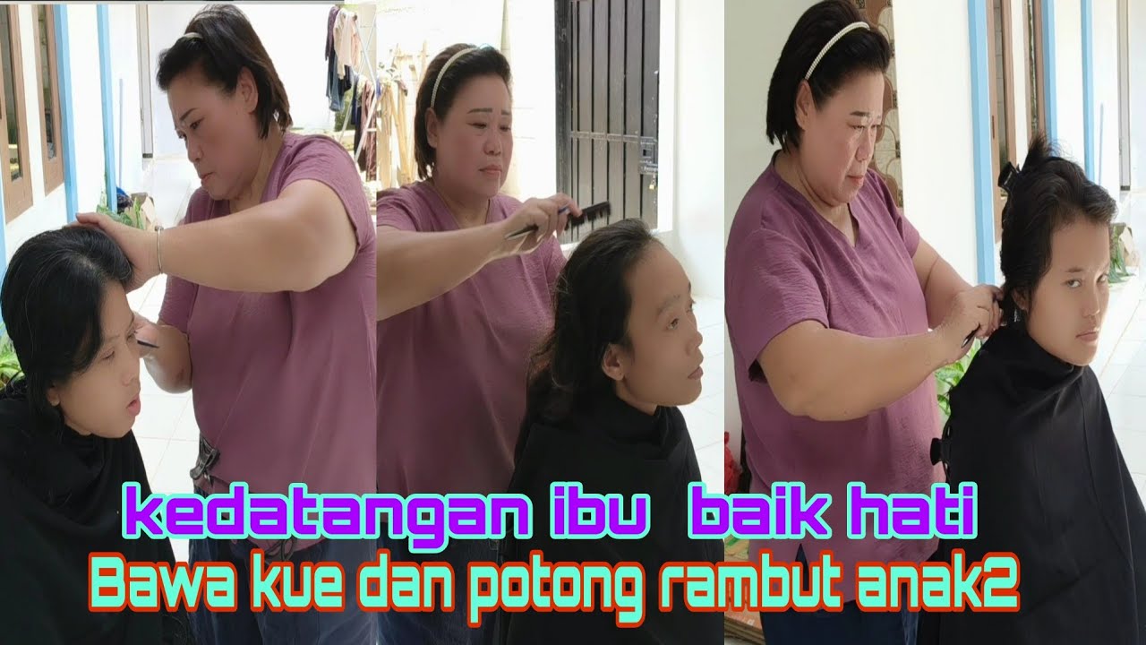 Kedatangan ibu baik hati bawa kue dan motong rambut #egoadriano #sinauhurip #dedymulyadi #partitv 