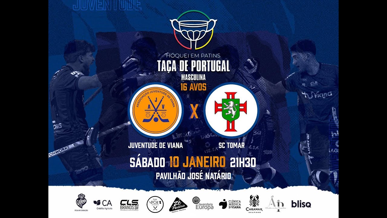 🟠🔵 Juventude de Viana 🆚 SC Tomar 🏆 TA&Ccedil;A DE PORTUGAL &ndash; H&Oacute;QUEI EM PATINS🔥 16 AVOS DE FINAL 🔥