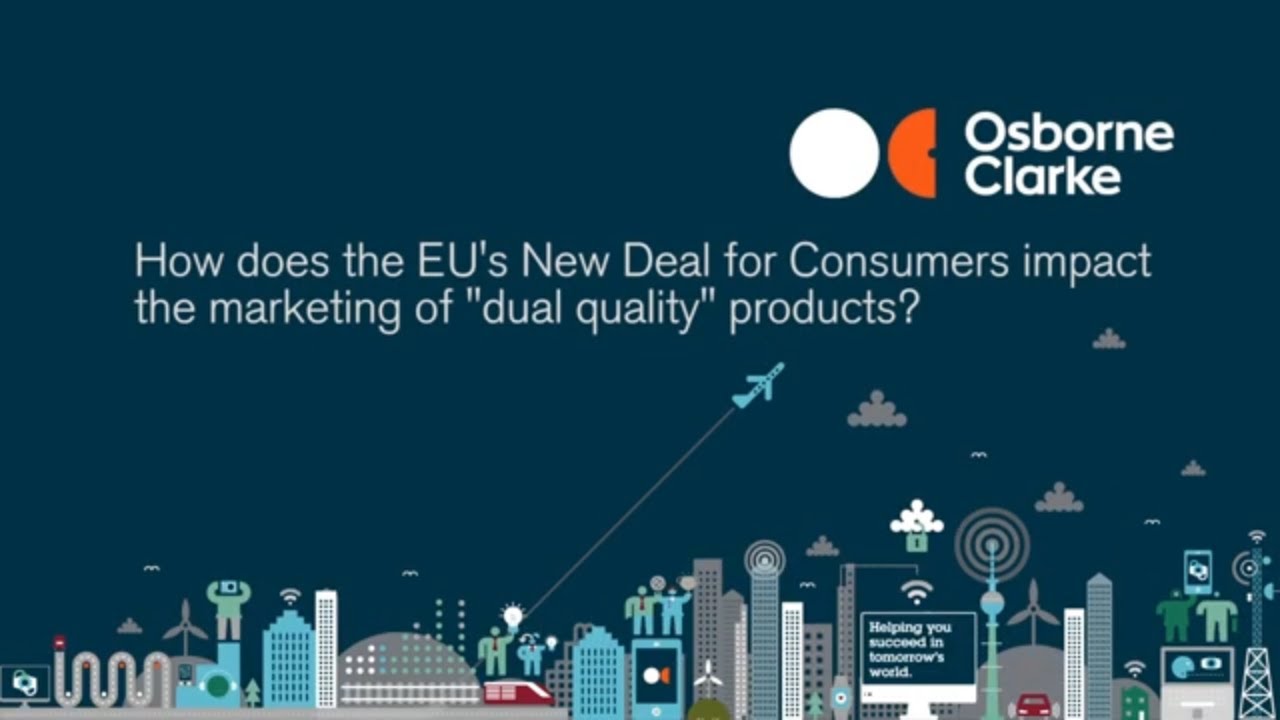 How does the EU's New Deal for Consumers impact the marketing of 