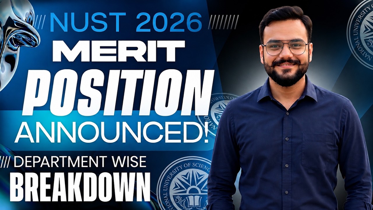 NUST 2026 Merit Position Announced I NUST 1st Merit List 2026 I NUST 2026 Expected Merit