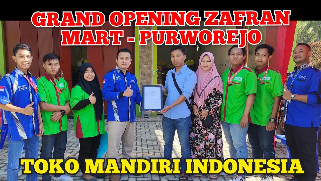 ReView ToKo UK. 8x14 M, GRAND OPeNinG ZAFRAN MART - PURWOREJO #konsultanminimarket #retail