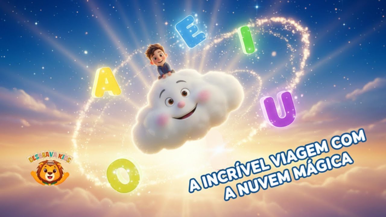 VOGAIS A E I O U 🎵 A Incrível Viagem com a Nuvem Mágica | Música Infantil Educativa para Crianças ✨