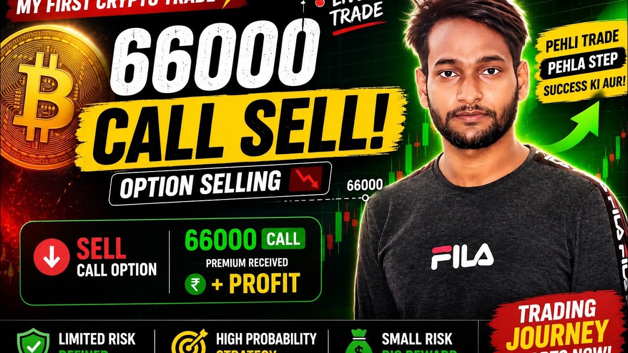 Crypto Option Selling for Beginners | 66000 Call Sell Explained
