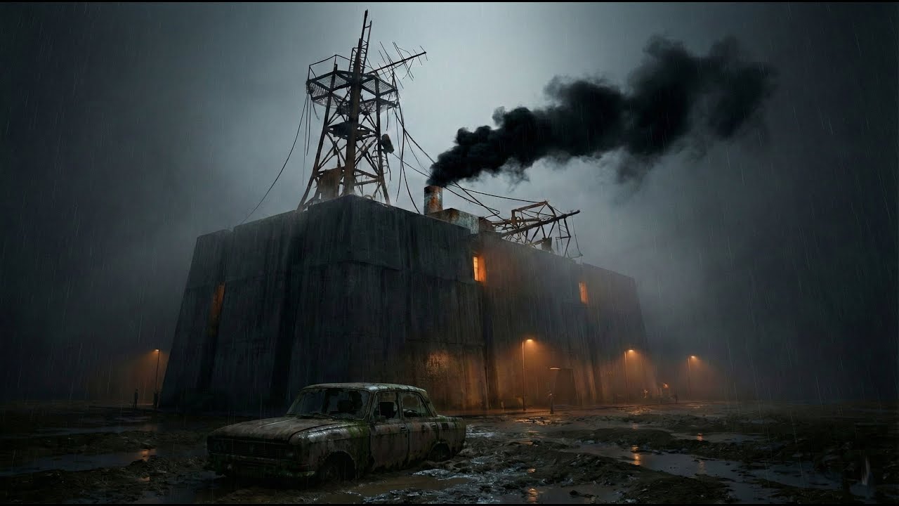 Echoes of the Monolith // Rainy Industrial Ambient