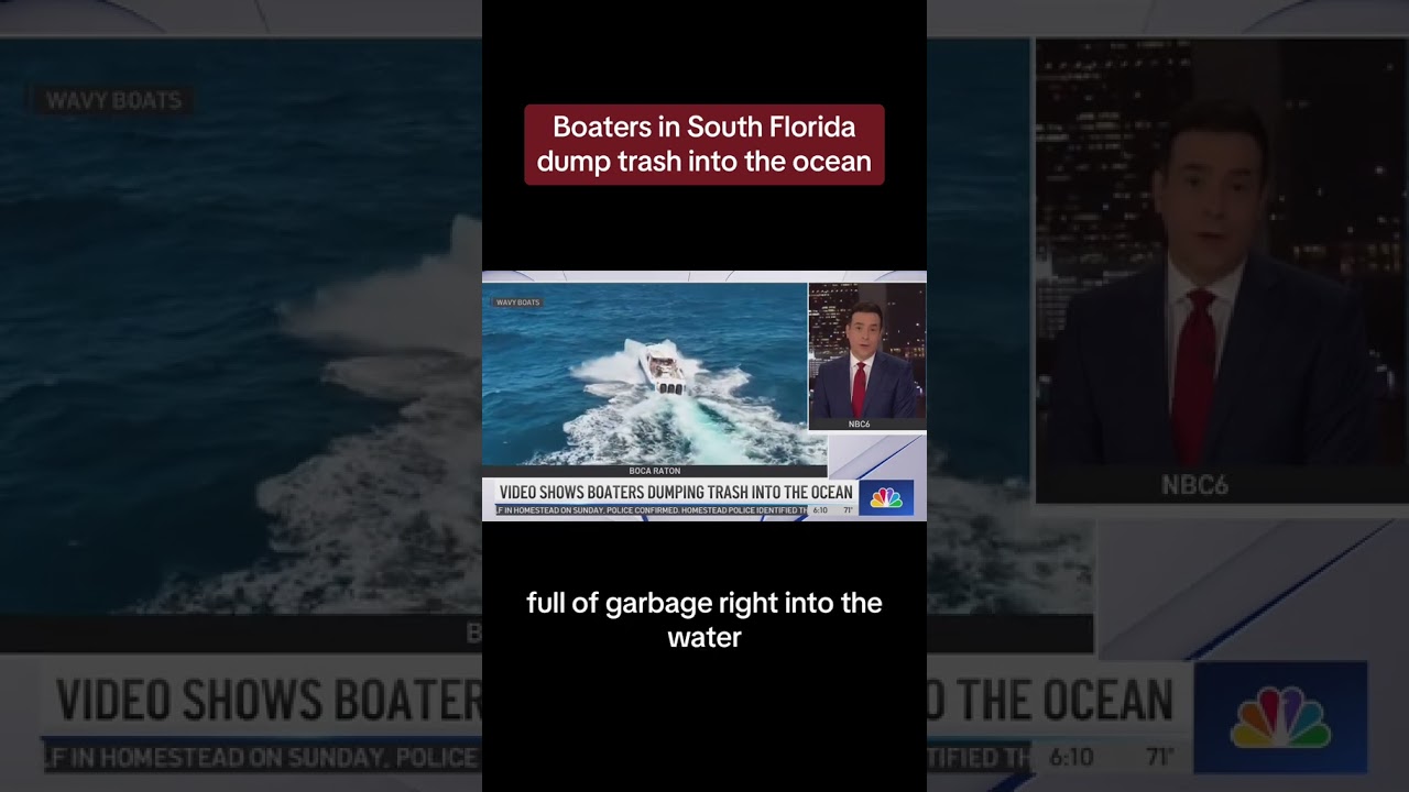Shocking Footage: South Florida Boaters Caught Dumping Barrels Of Trash Into The Ocean!