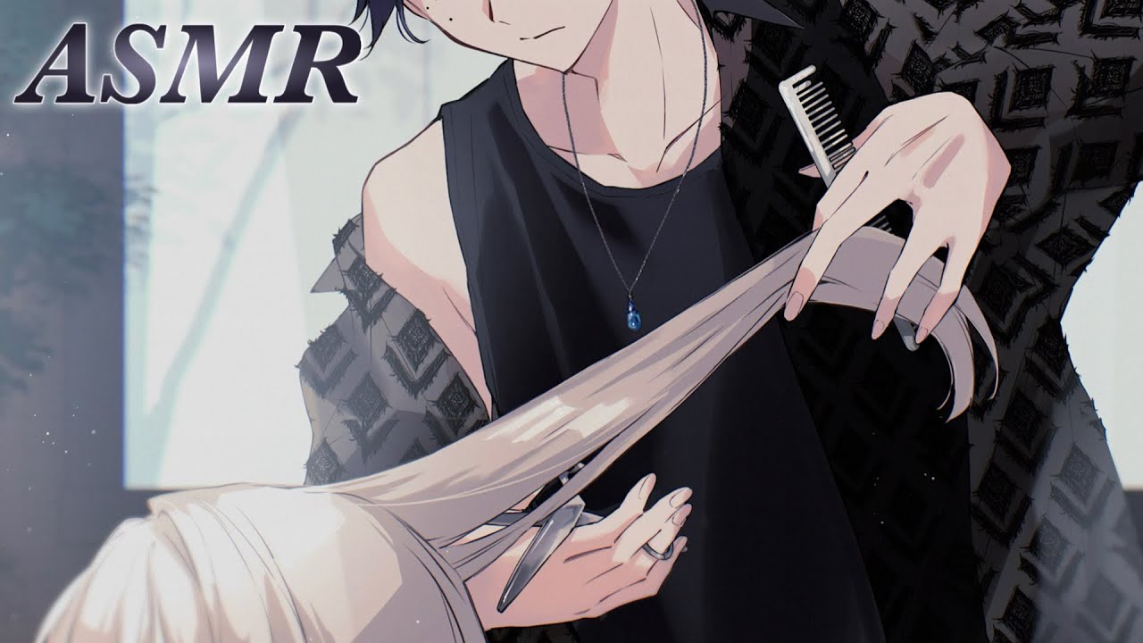 【ASMR】現役美容師のひたすらヘアカットする音声【声無し/No Talking/hair cut/ハサミ/睡眠導入】