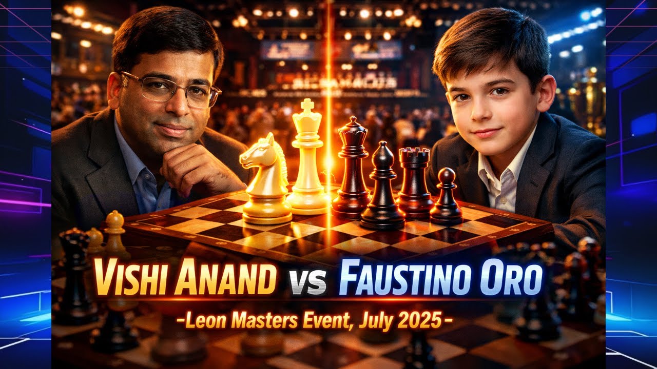Вишванатан Ананд против Фаустино Оро ♟️Leon Masters 2025♟️Блиц-шахматная партия♟️