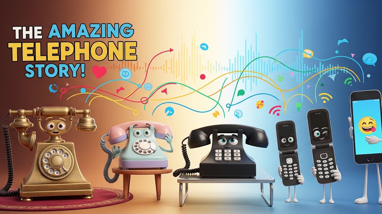 How Does a Telephone Work? ☎️📱 A Fun Science & History Lesson for Kids!