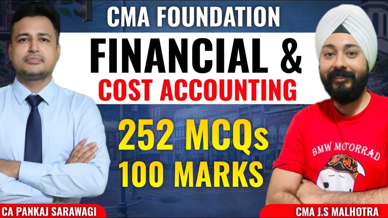 CMA FOUNDATION MCQ BANK | Financial And Cost Accounting | Dec 2025 | 
