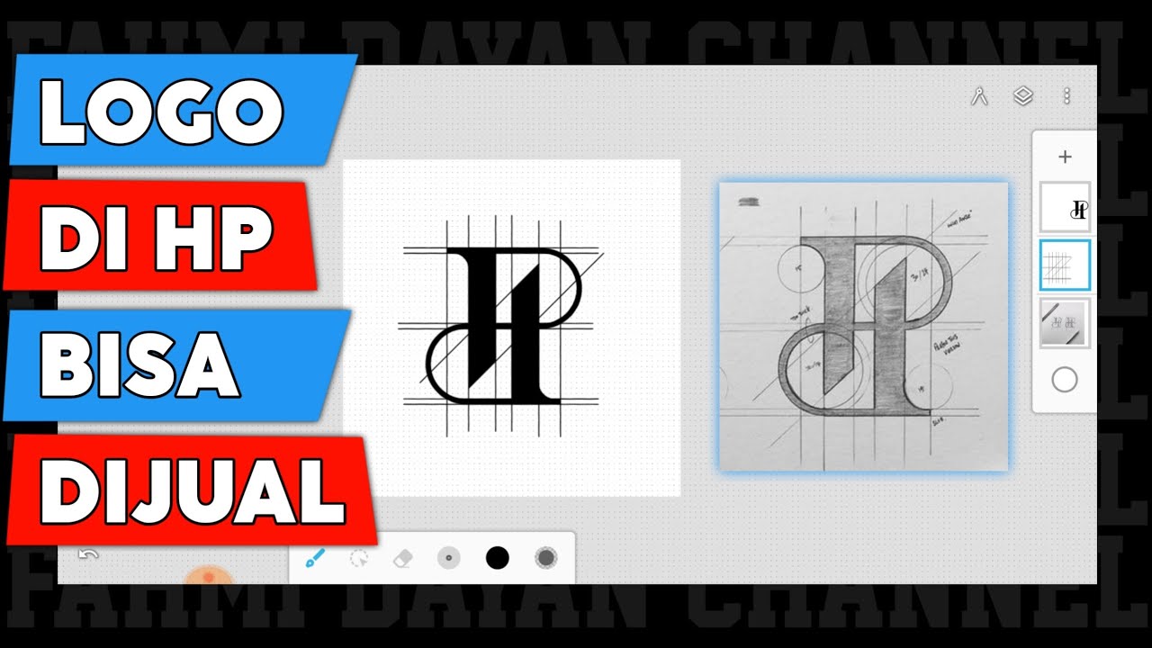 Cara Buat Logo Menggunakan Hp | Proses Mudah | Bisa di Jual‼️