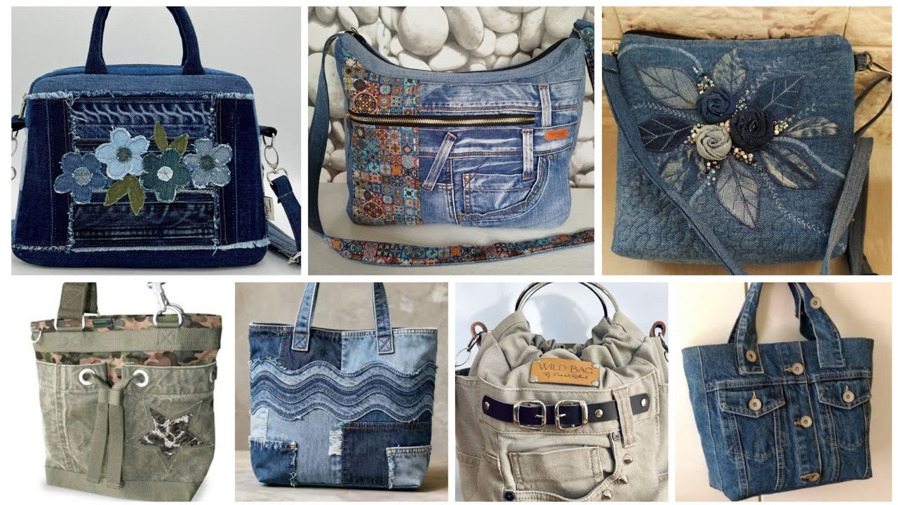 Old jeans best utilise denim jeans bags purse ideas for womens 