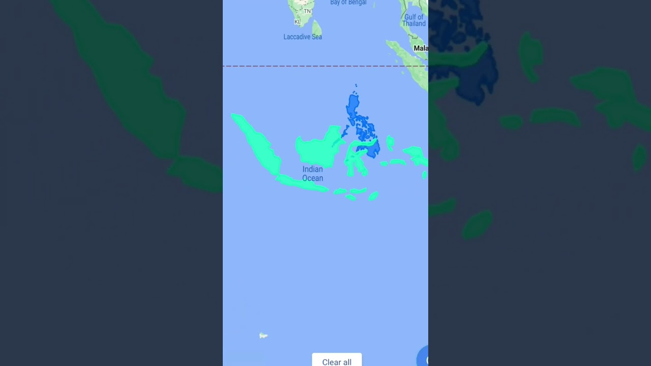 Philippines And Indonesia A Bit Same Size #shorts #philippines #indonesia