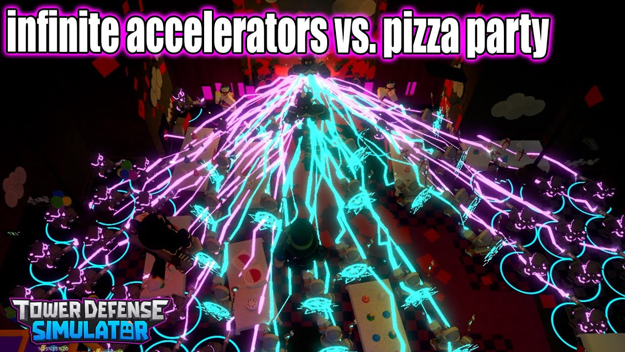 infinite accelerators vs. pizza party