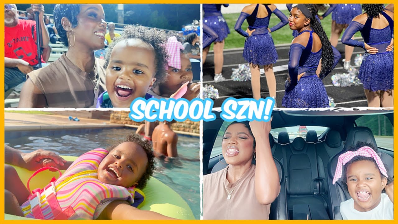 MOM VLOG: YOSHI'S FIRST HIGH SCHOOL DANCE TEAM, POOL PARTY WITH THE KIDS & MORE | Ellarie
