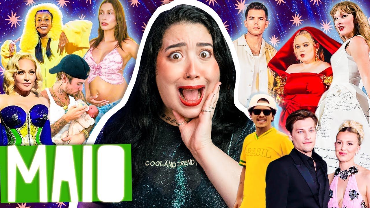 O QUE ROLOU: NOTÍCIAS MAIO: JUSTIN BIEBER PAPAI, MADONNA NO BRASIL, SHOW BRUNO MARS, NOVA THE ERAS 😱