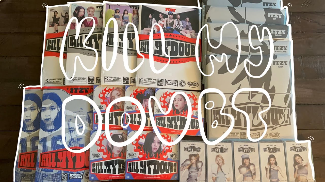 unboxing itzy’s 7th mini album kill my doubt ❤️‍🔥 | a-d, limited, digipack, cassette, & special!!