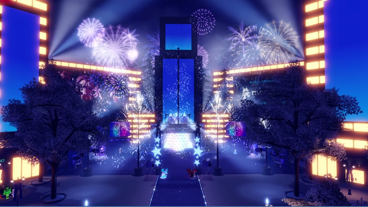 [HD] Royale High 2022 New Year's Ball Drop Event (Recorded In Roblox Studio)