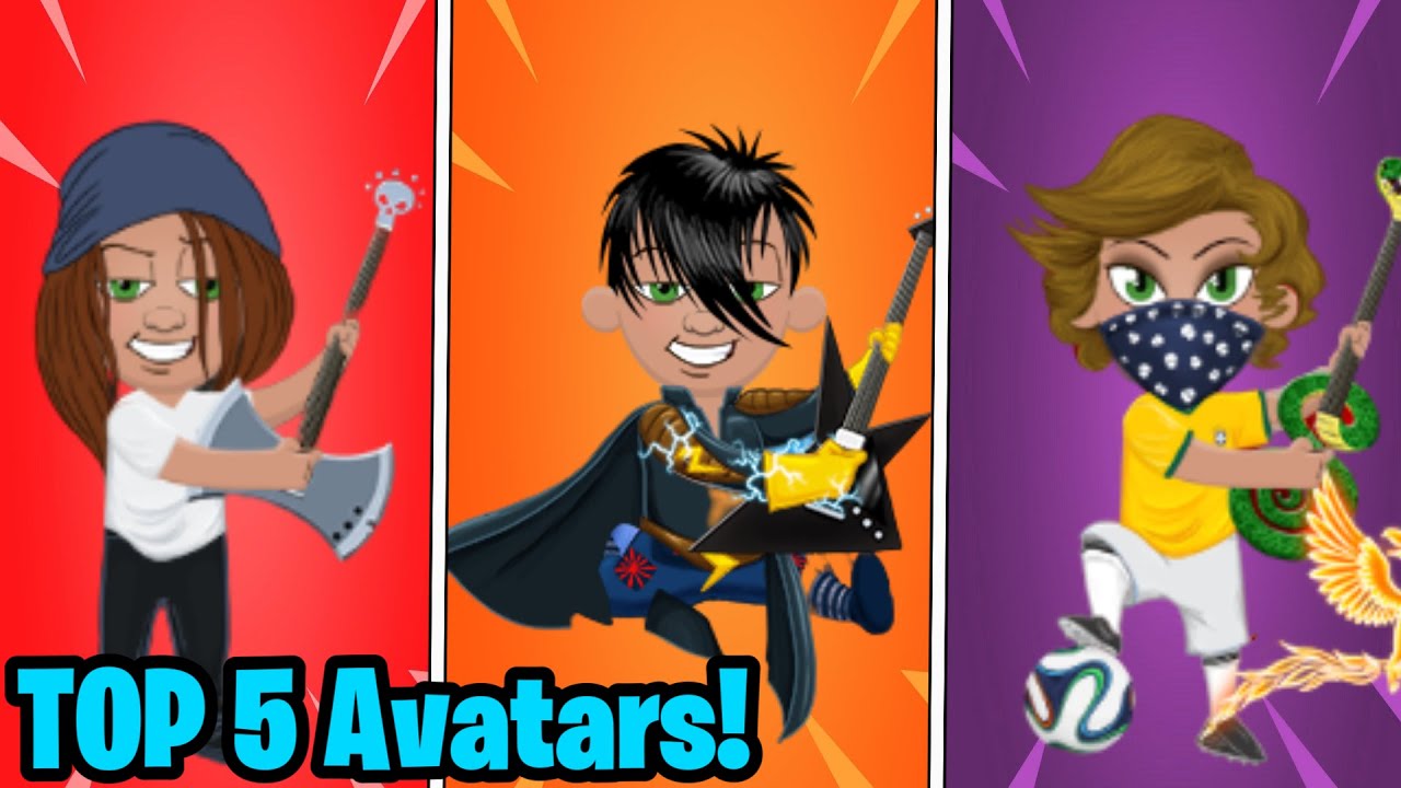 TOP 5 AVATARS FOR TTROCKSTARS! PART 2