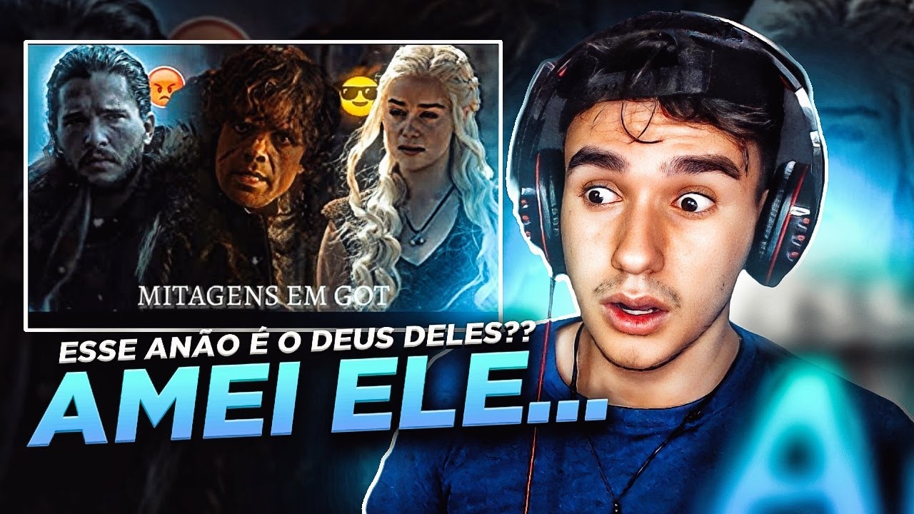 REACT - AS INCRÍVEIS MITAGENS EM GAME OF THRONES - VINÍCIUS TV