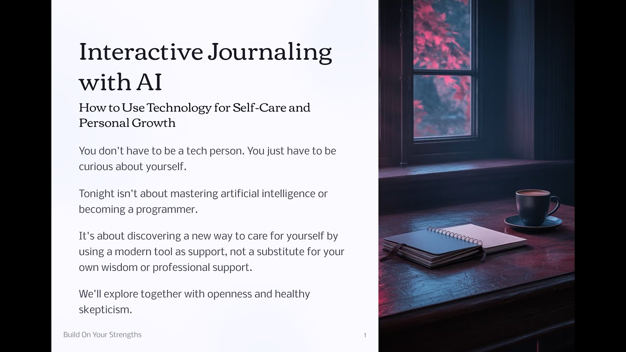 Interactive Journaling with AI: Tools for Self-Awareness and Growth