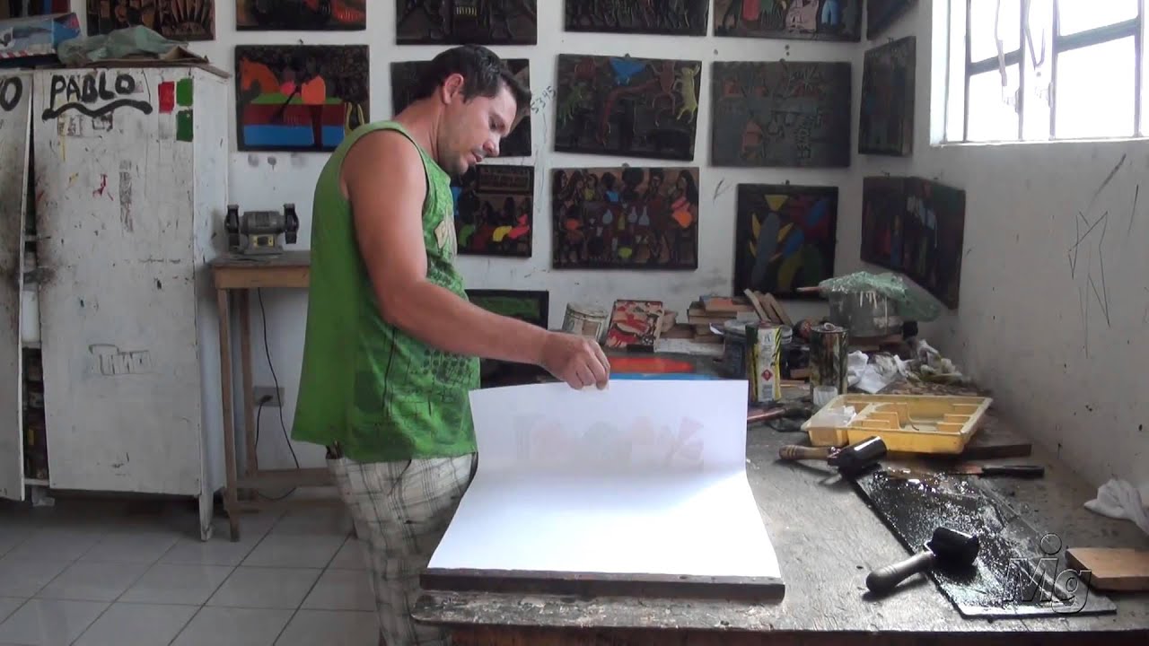 J  Borges  - Ateliê do artista.
