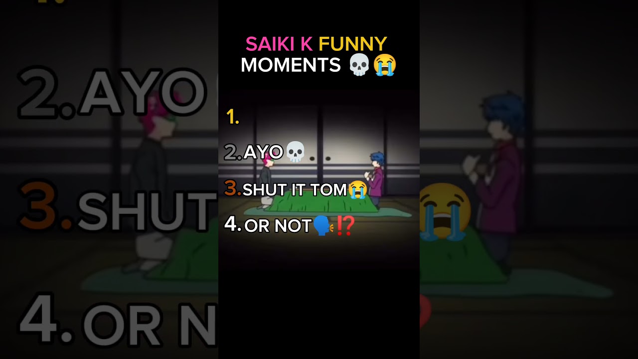 Ranking The Funniest Saiki K Moments😆... The Last One Is So Funny