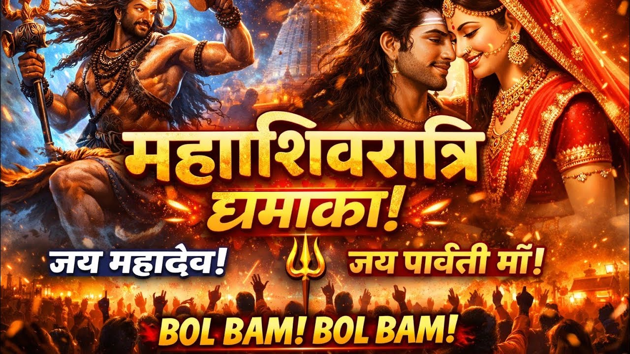 🔱 Mahashivratri 2026 | Shiv Parvati Josh Bhara Bhajan | Bol Bam Har Har Mahadev 🔥#bhakti #bhajan