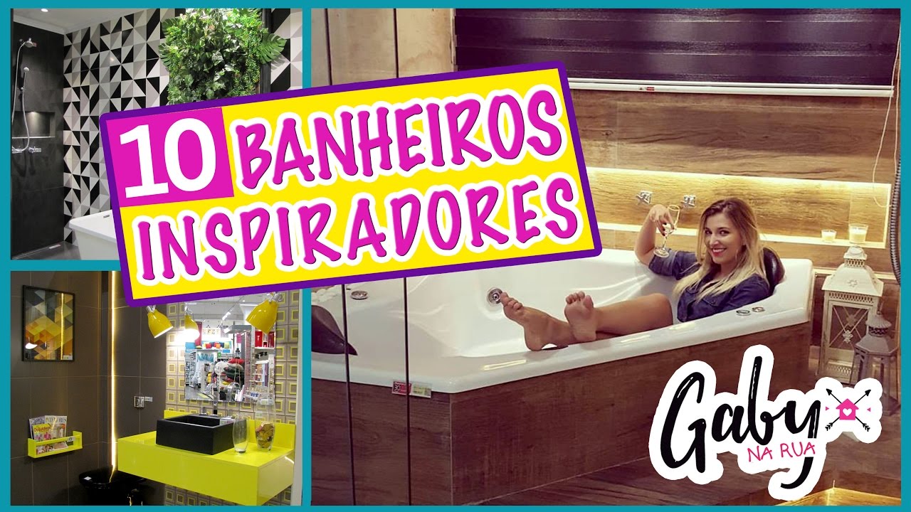 10 banheiros inspiradores - #GabyNaRua