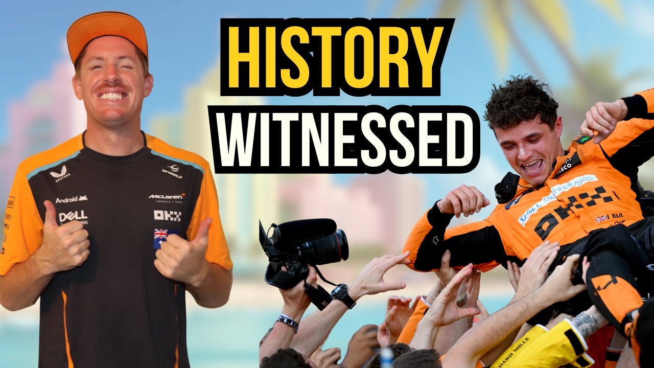 I can't believe i was there for it! Lando Norris first F1 win.