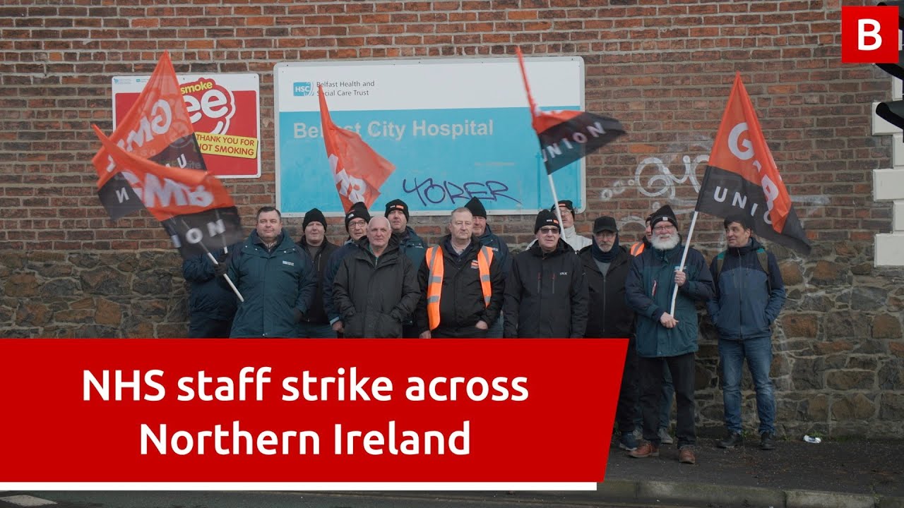 NHS staff have taken to the picket lines across Northern Ireland