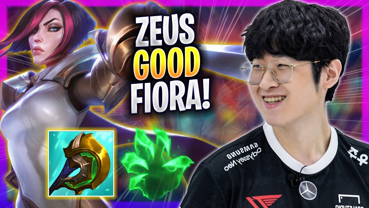 ZEUS IS SO GOOD WITH FIORA! - T1 Zeus Plays Fiora TOP vs Jayce! | Season 2023