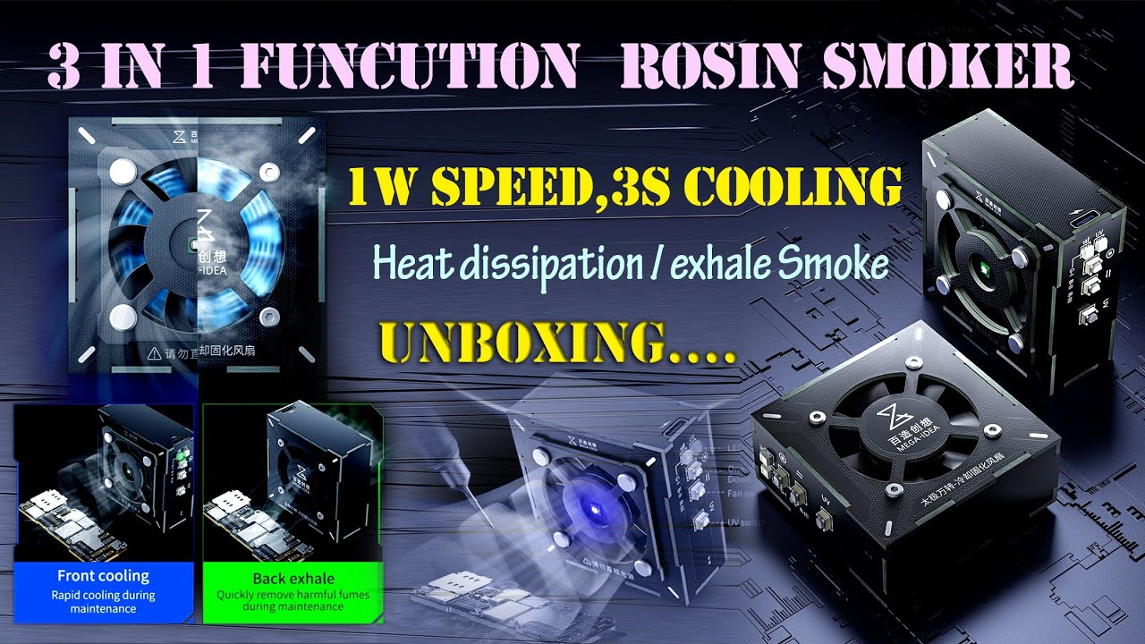 MEGA-IDEA  3 IN 1 Turbo Cooling Curing Fan Motherboard Chip Repair