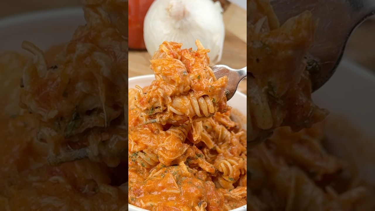 Creamy Slow Cooker Chicken Pasta 🍝😋🙌