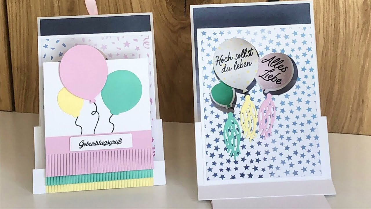 Stufenkarte / Stampin`Up/ Bezaubernde Ballons/ Infos Bonustage 😍