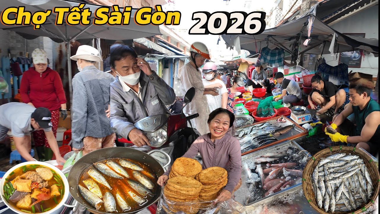 Lạc Lối Vào Chợ Tân Phú Sài Gòn Phát Hiện Bún Riêu Ngon Bất Ngờ Trái Cây Cá Hải Sản Ngon Rẻ Tết 2026
