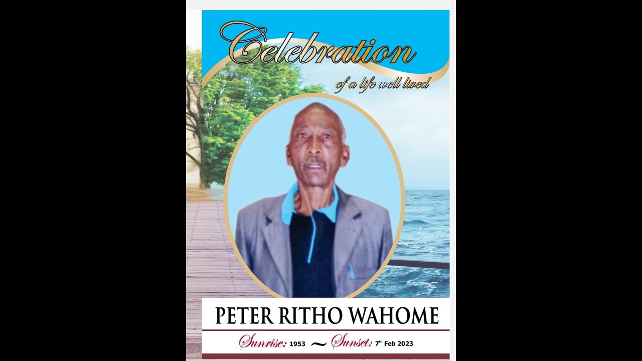 Fare Thee well Peter Ritho Wahome