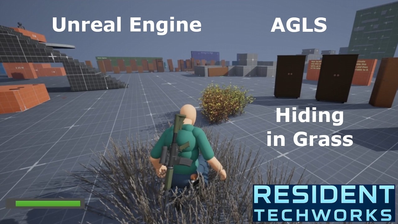 UE5 - Unreal Engine - AGLS - Hide in Grass